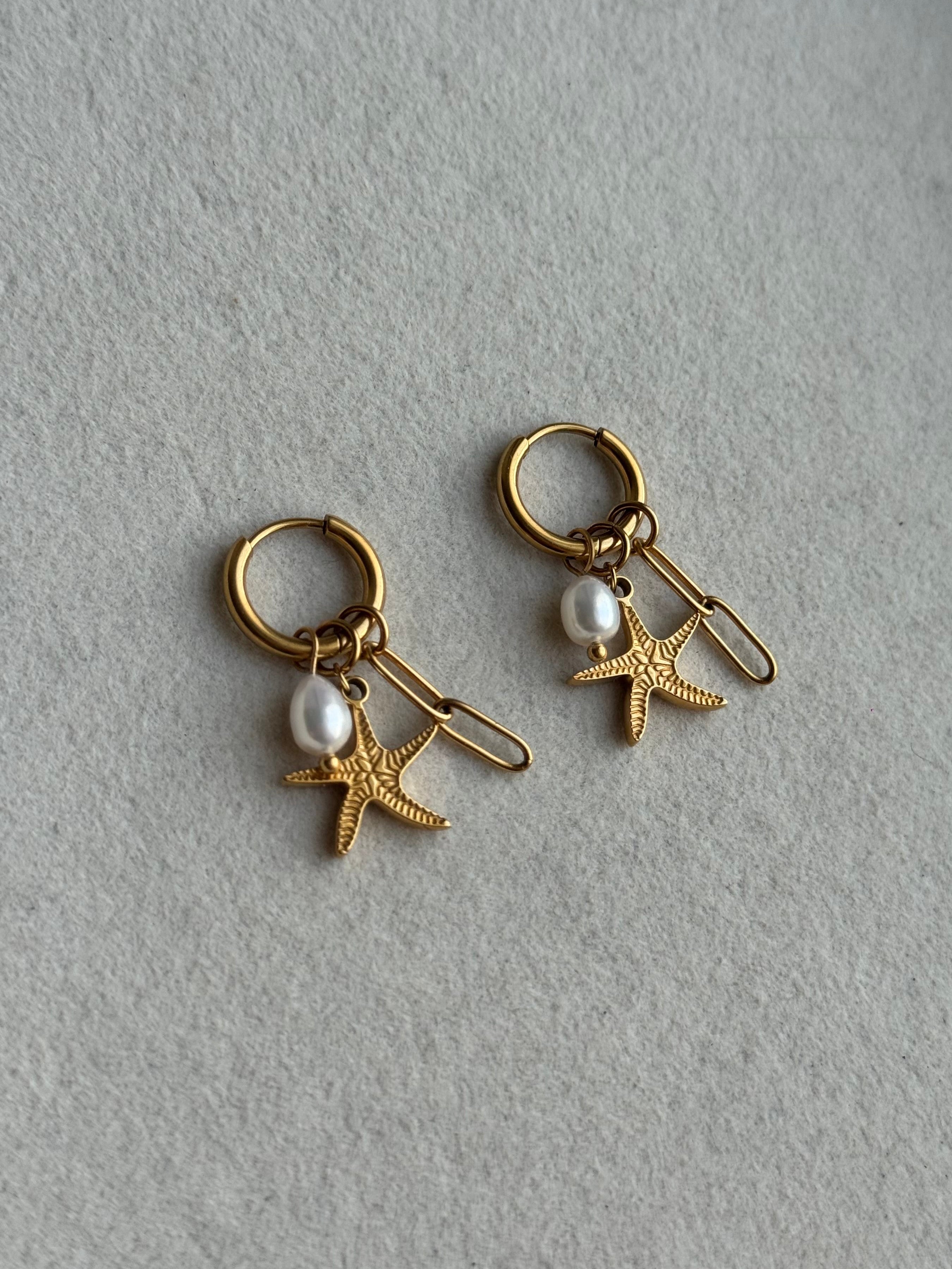 Boucles d’oreilles étoile de mer
