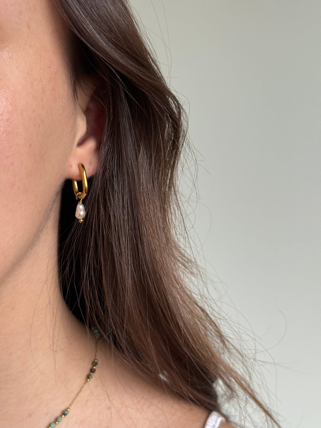Boucles d’oreilles perle d’eau douce