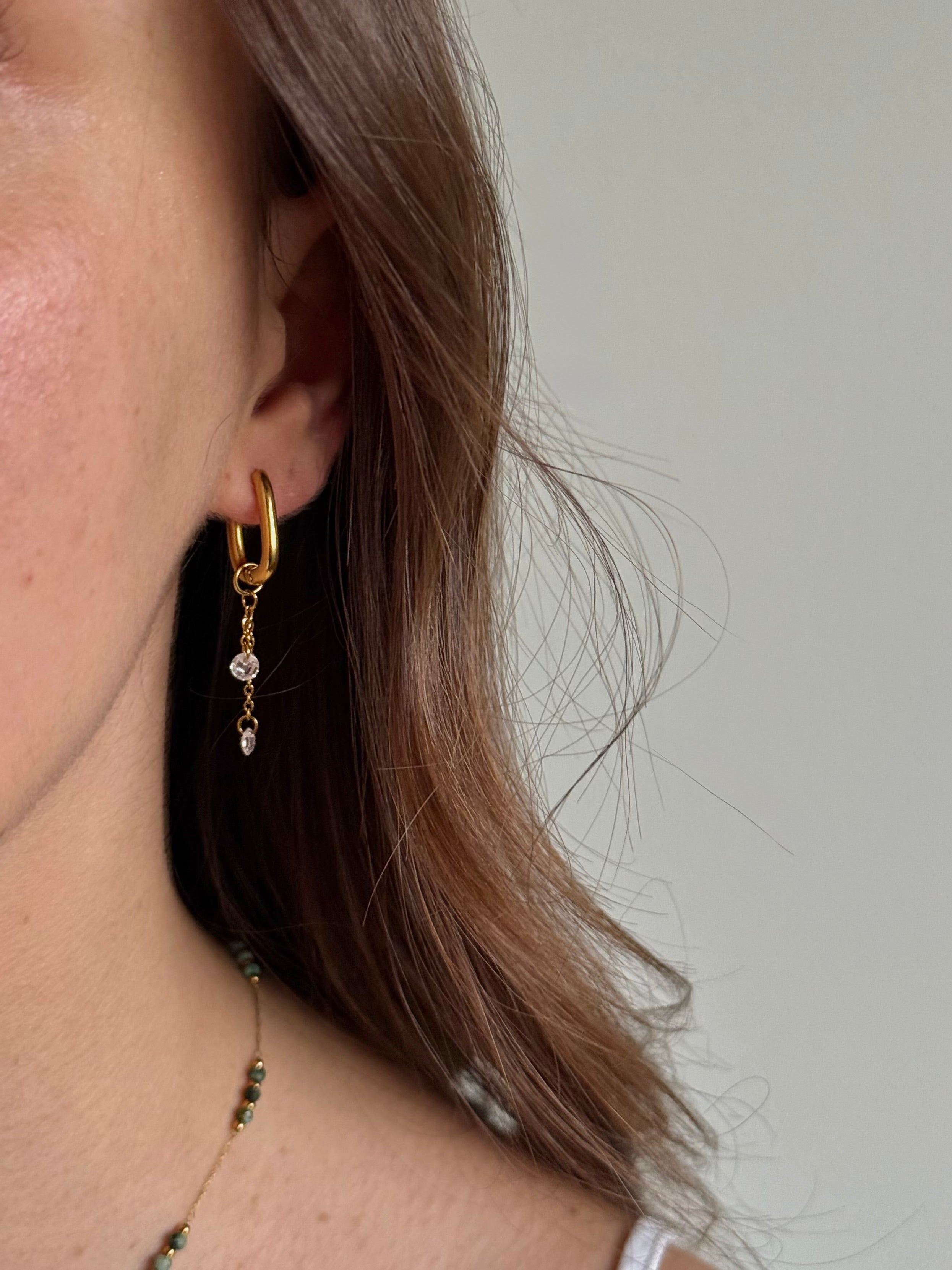 Boucles d’oreilles cristal