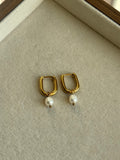 Boucles d’oreilles perle d’eau douce