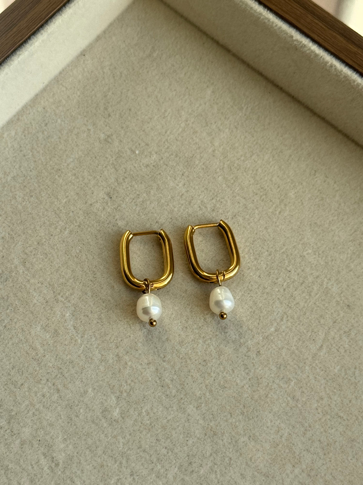 Boucles d’oreilles perle d’eau douce