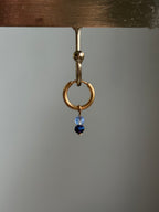 Boucles d'oreilles perles bleues