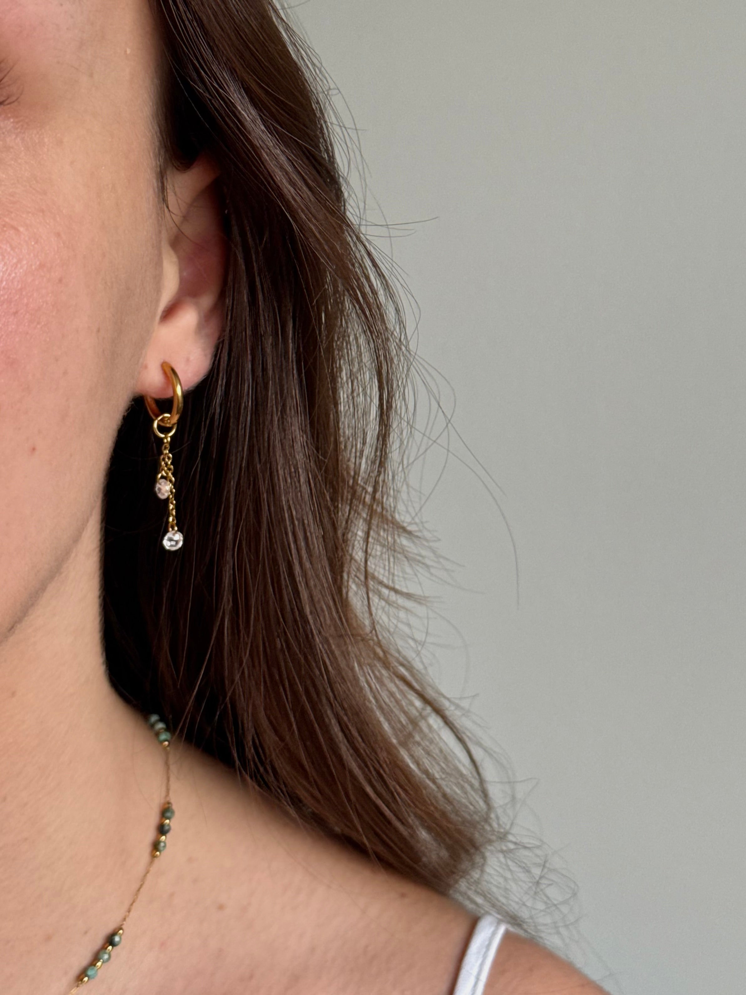 Boucles d’oreilles cristal