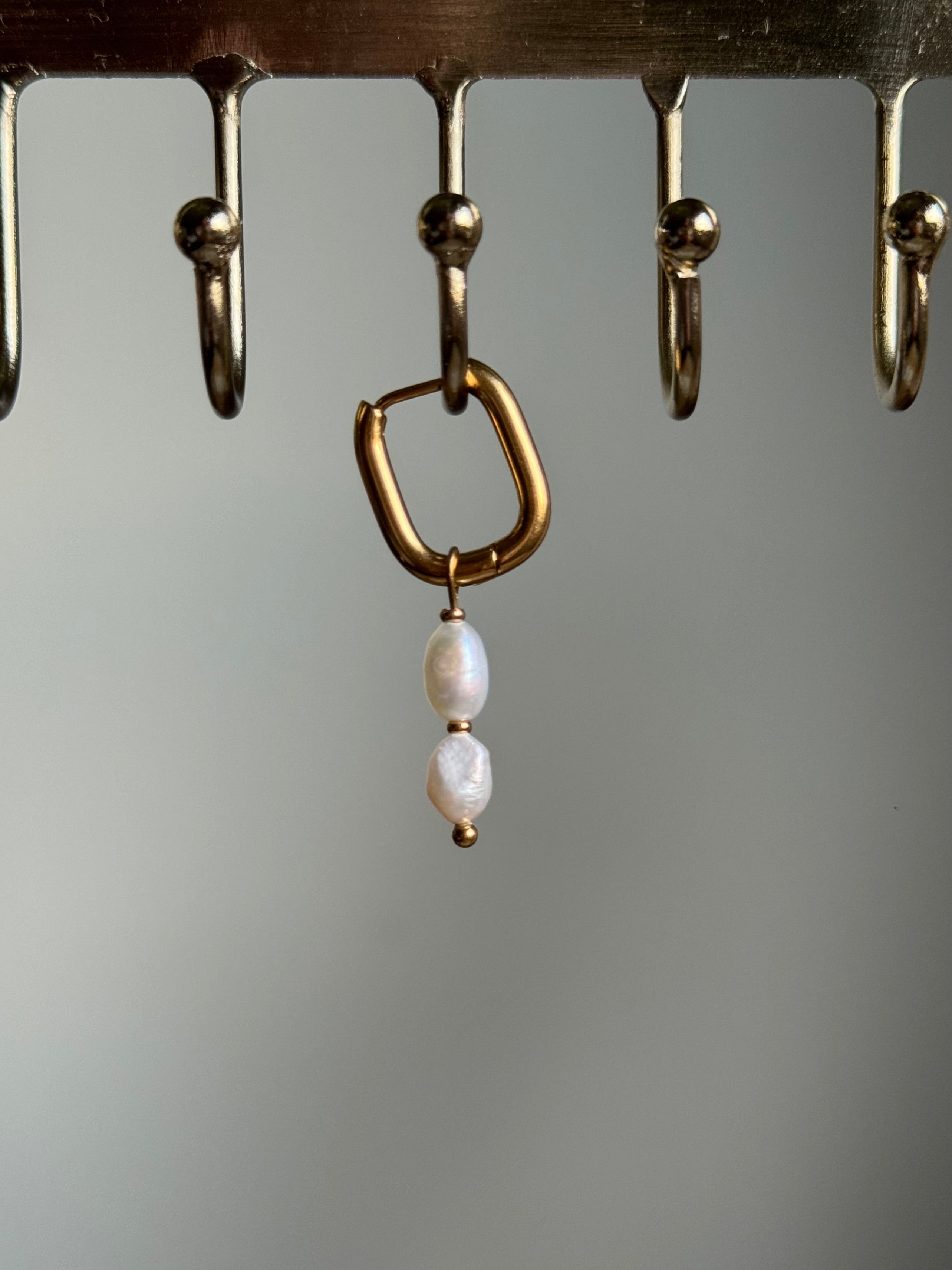 Boucles d’oreilles double d’eau douce