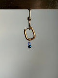 Boucles d'oreilles perles bleues