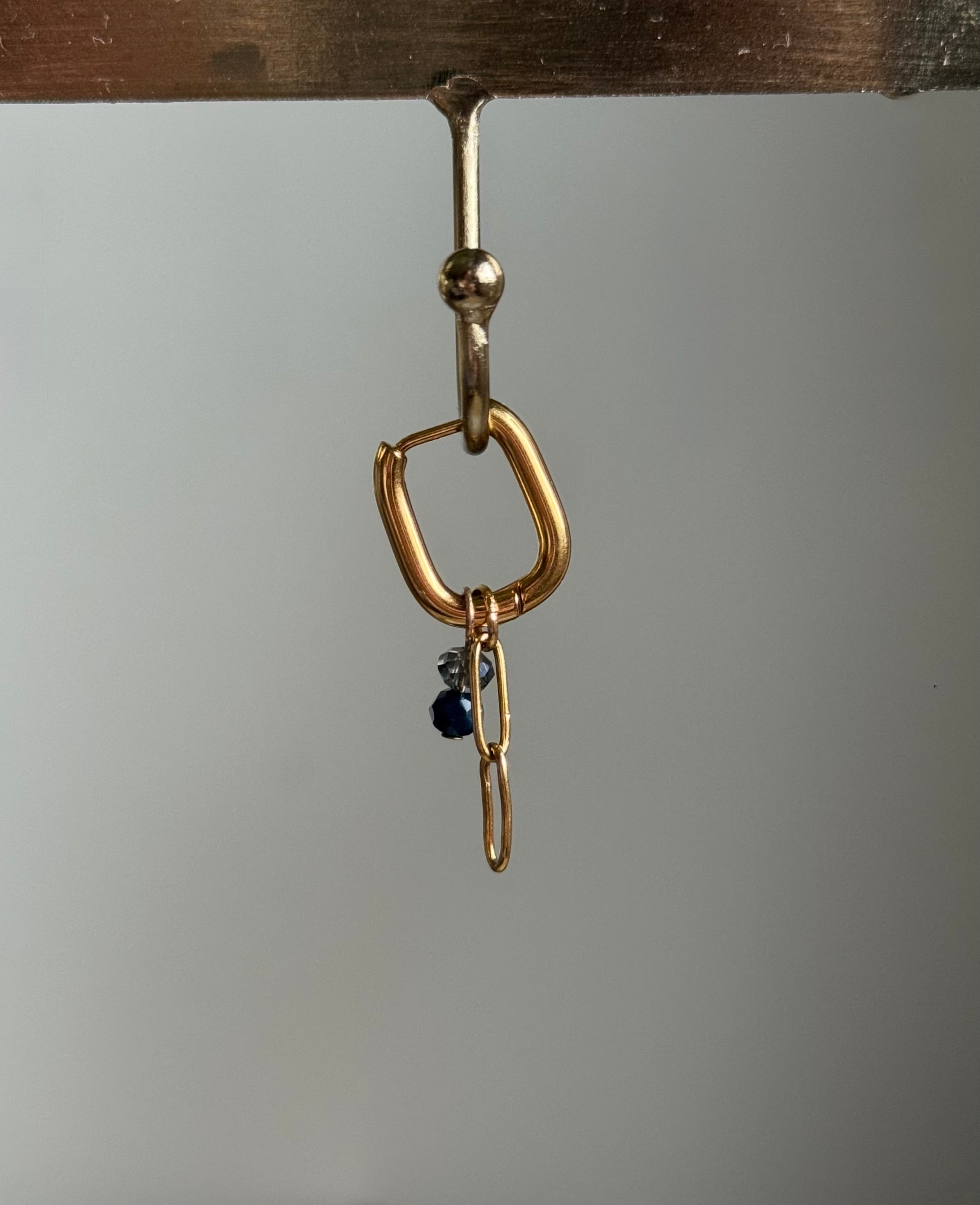Boucles d’oreilles bleues