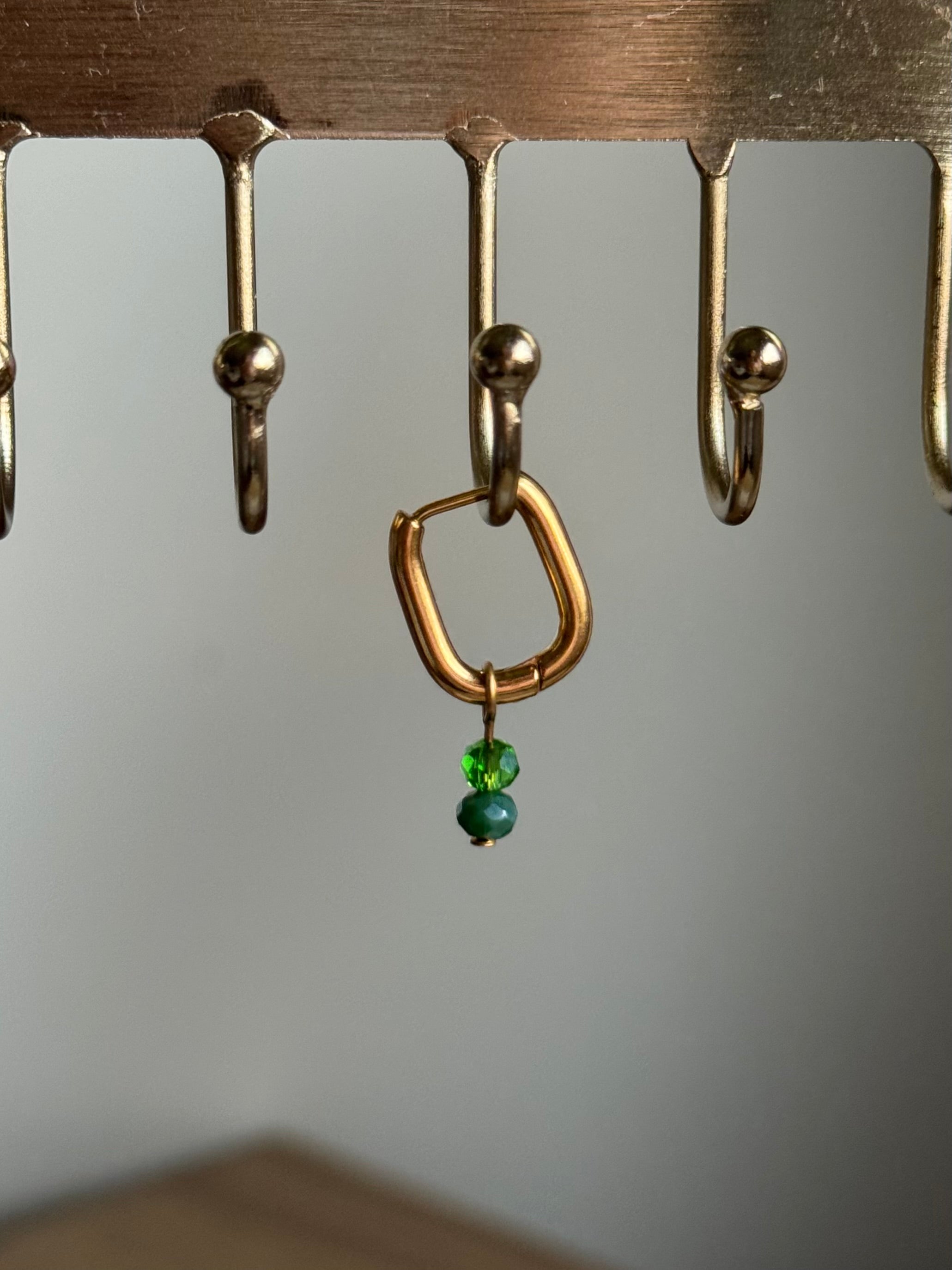 Boucles d'oreilles perles colorées