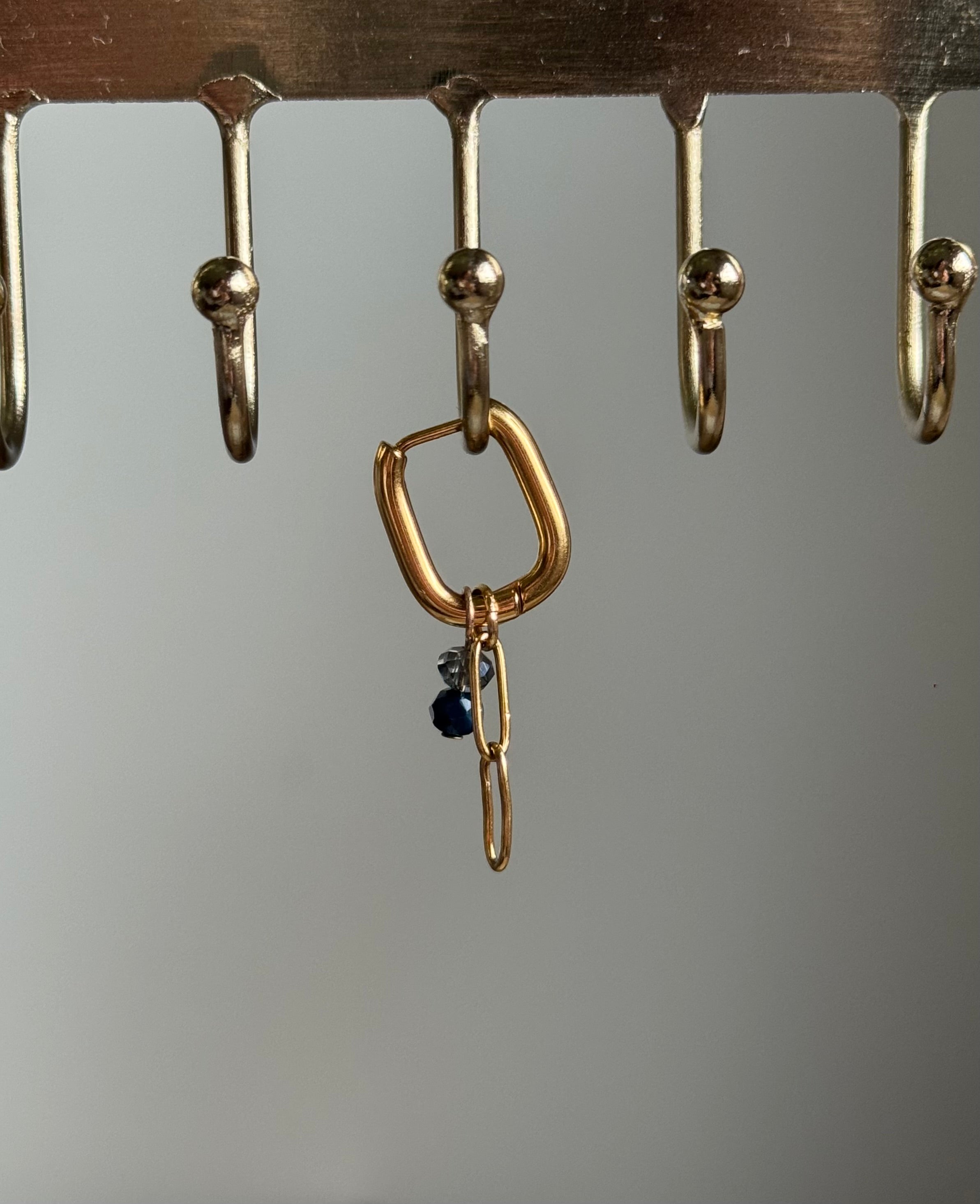 Boucles d’oreilles bleues