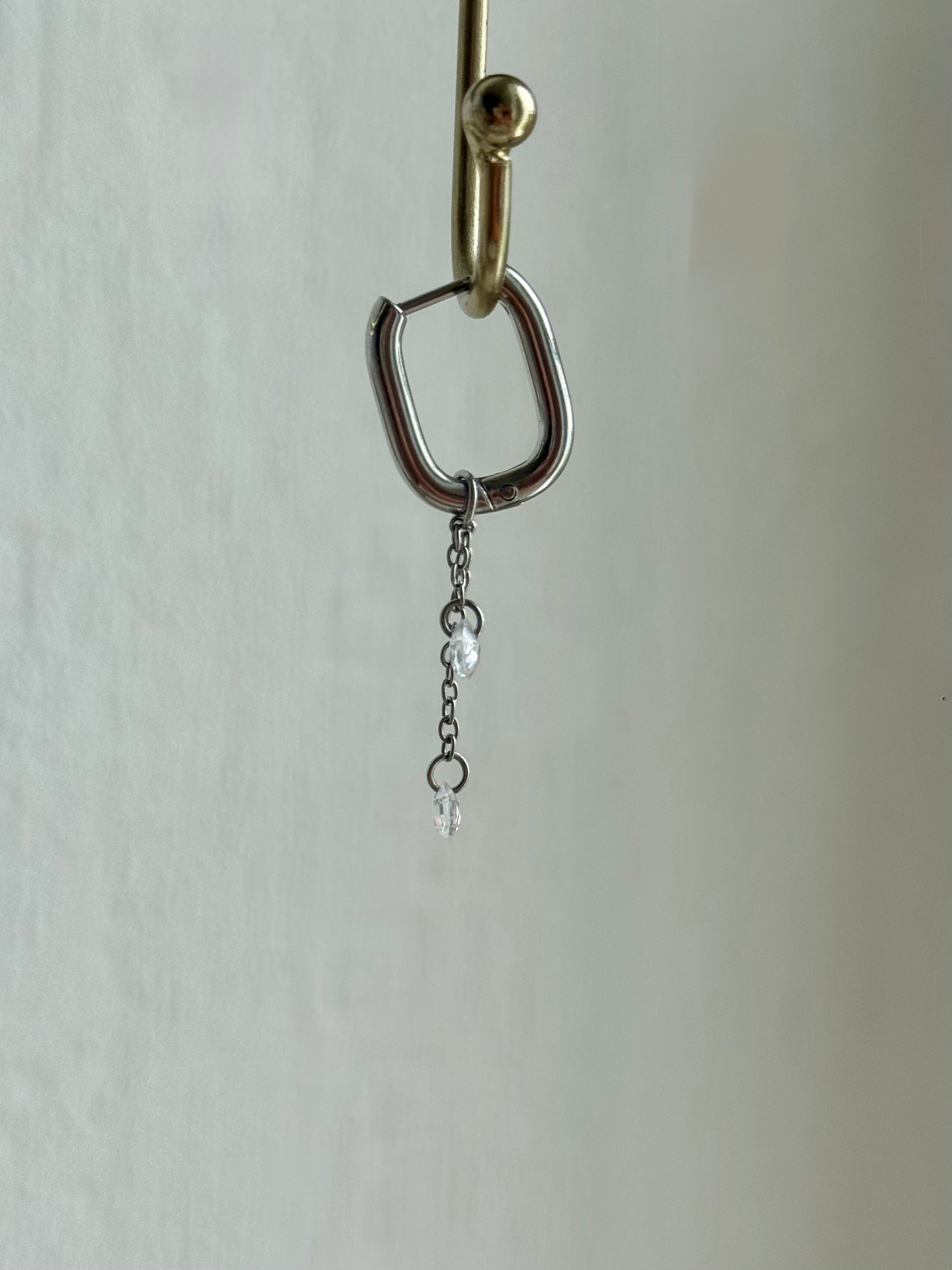 Boucles d’oreilles cristal Silver